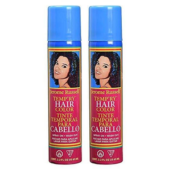 Jerome Russell TEMP’RY Hair Color Spray – Orange – 2.2 oz Each – Twin Pack - Picture 1 of 3